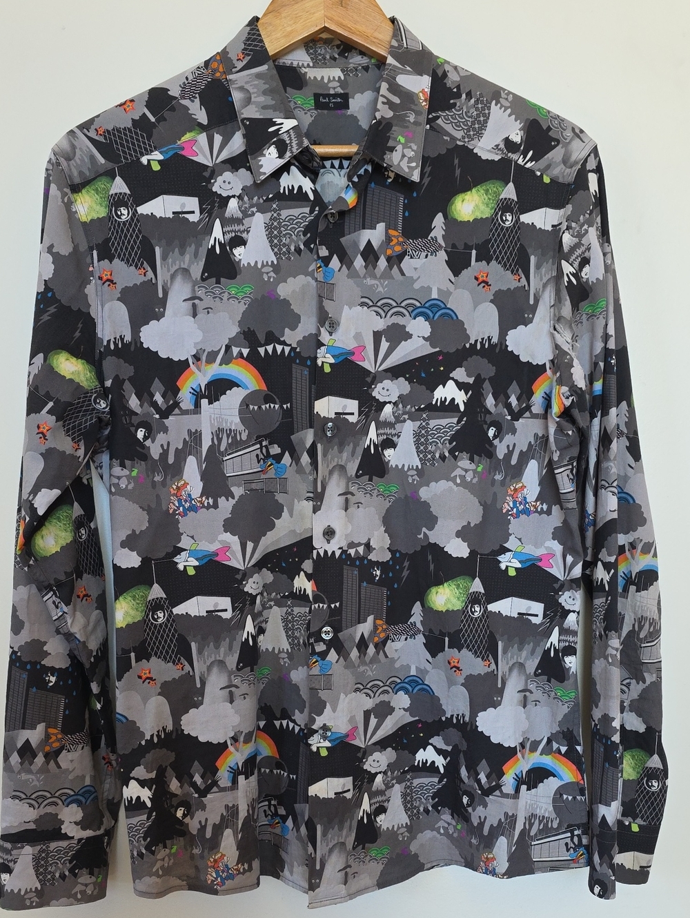 Paul Smith Multicolor Beatles Theme Graphic Print Lightweight Shirt